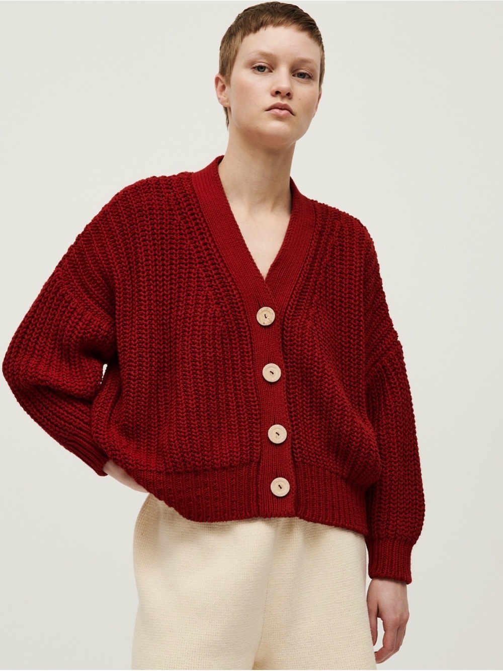 Babaa cardigan no18 Persephone Spanish cotton luxury knit sweater